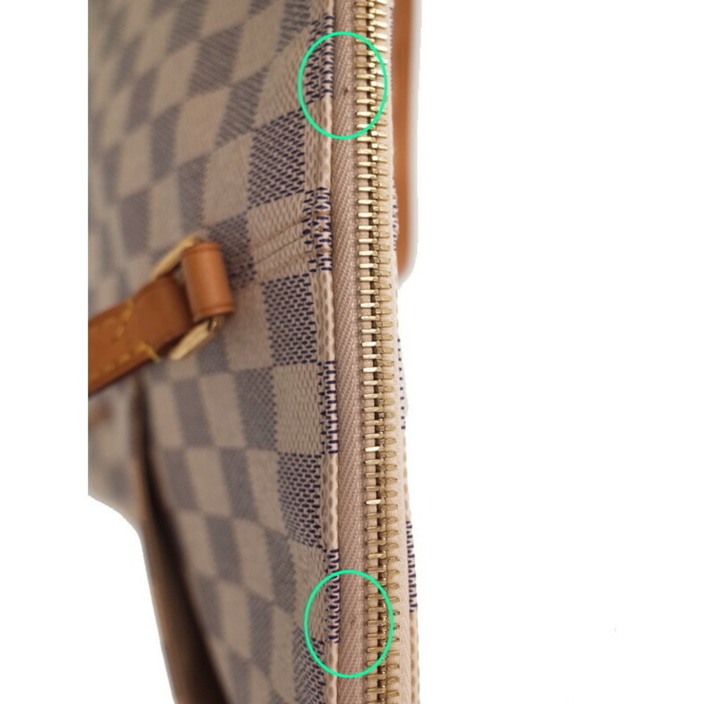 Louis Vuitton Totally MM Damier Azur Tote Bag White - Picture 6 of 9
